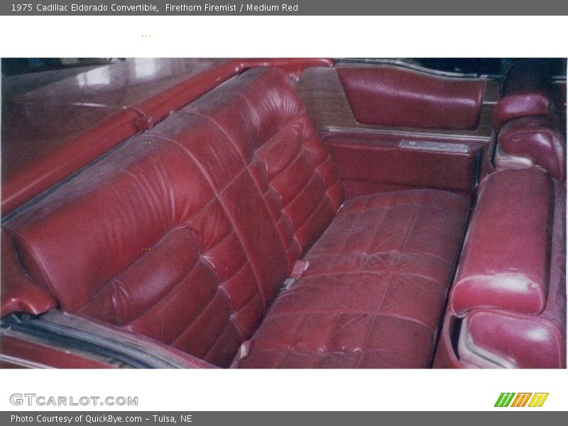 Rear Seat of 1975 Eldorado Convertible