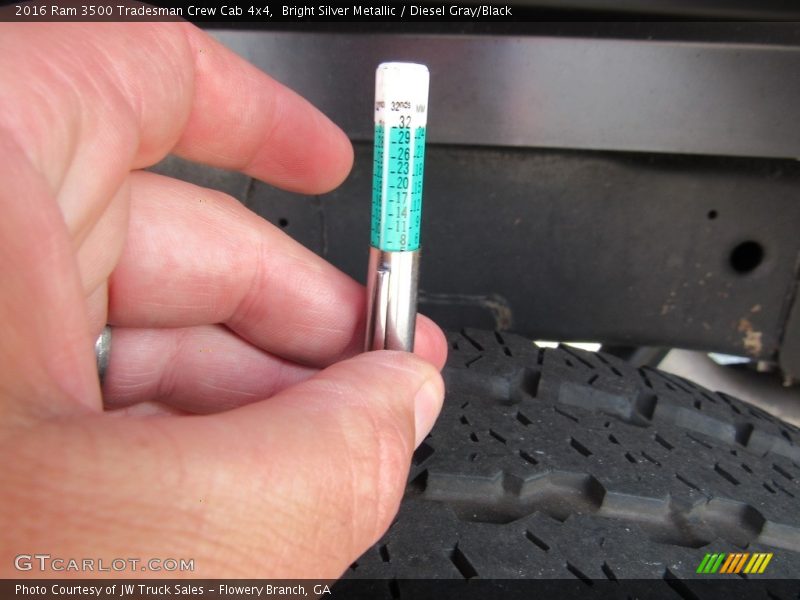 Bright Silver Metallic / Diesel Gray/Black 2016 Ram 3500 Tradesman Crew Cab 4x4