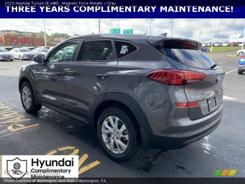 Magnetic Force Metallic / Gray 2020 Hyundai Tucson SE AWD