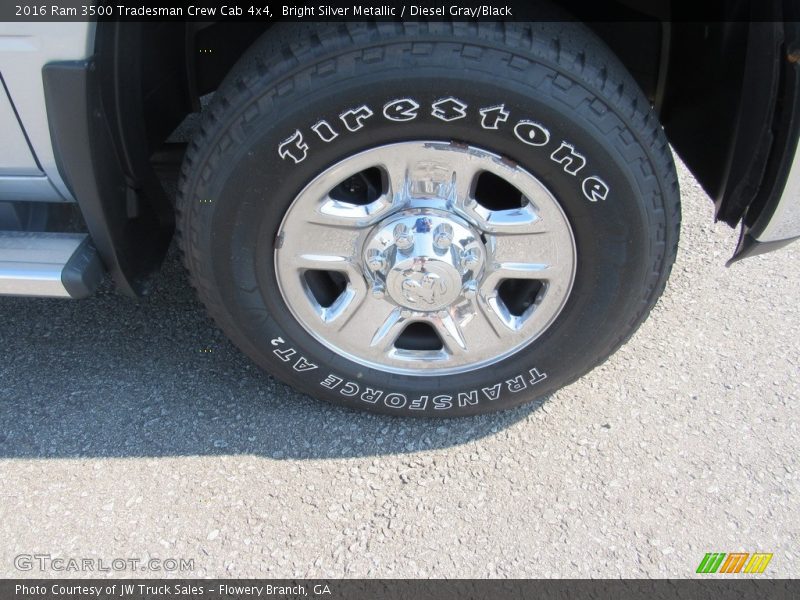 Bright Silver Metallic / Diesel Gray/Black 2016 Ram 3500 Tradesman Crew Cab 4x4