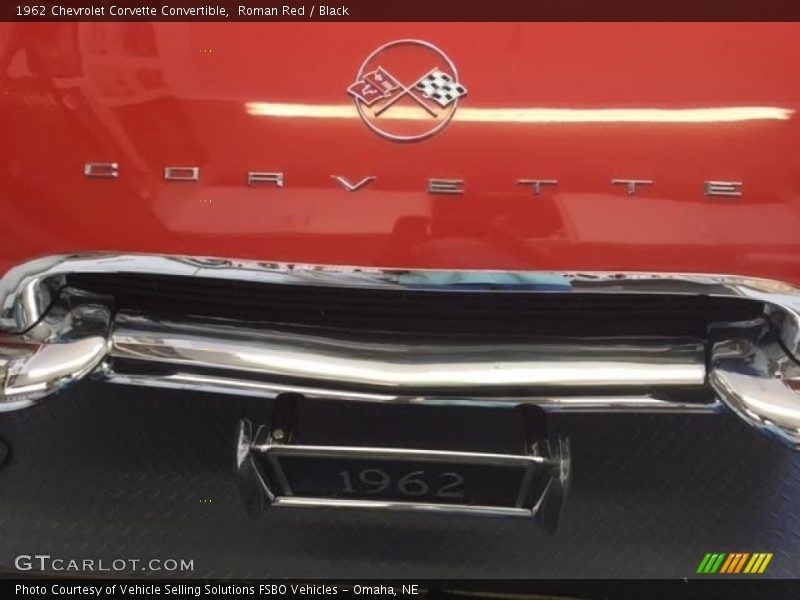 Roman Red / Black 1962 Chevrolet Corvette Convertible