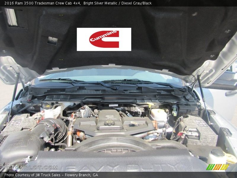 Bright Silver Metallic / Diesel Gray/Black 2016 Ram 3500 Tradesman Crew Cab 4x4