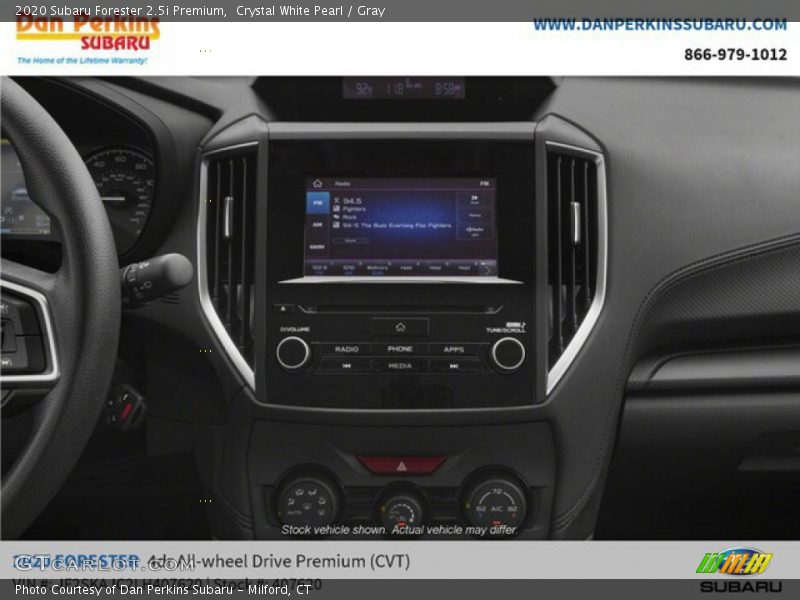 Crystal White Pearl / Gray 2020 Subaru Forester 2.5i Premium
