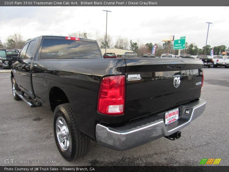 Brilliant Black Crystal Pearl / Diesel Gray/Black 2016 Ram 3500 Tradesman Crew Cab 4x4