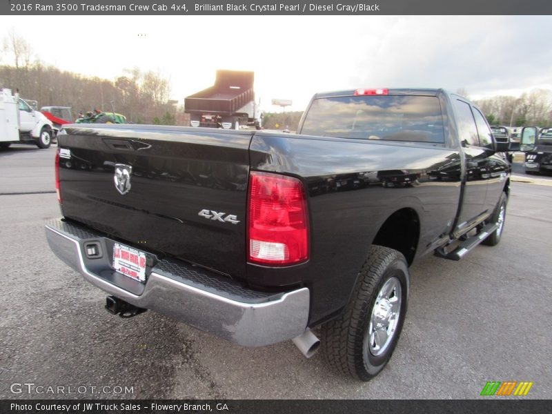 Brilliant Black Crystal Pearl / Diesel Gray/Black 2016 Ram 3500 Tradesman Crew Cab 4x4