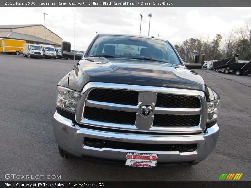 Brilliant Black Crystal Pearl / Diesel Gray/Black 2016 Ram 3500 Tradesman Crew Cab 4x4
