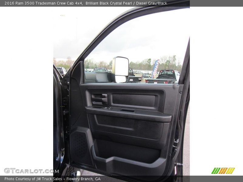 Brilliant Black Crystal Pearl / Diesel Gray/Black 2016 Ram 3500 Tradesman Crew Cab 4x4