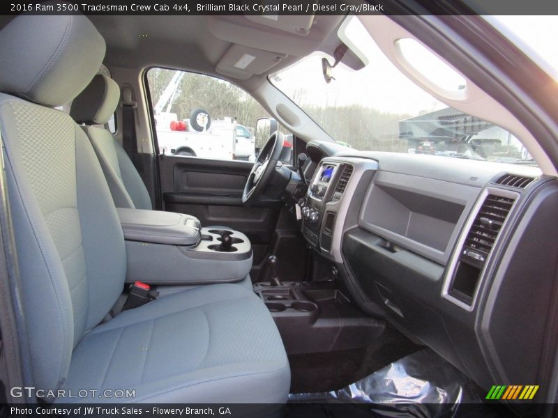 Brilliant Black Crystal Pearl / Diesel Gray/Black 2016 Ram 3500 Tradesman Crew Cab 4x4