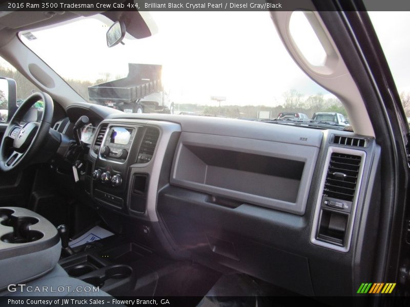 Brilliant Black Crystal Pearl / Diesel Gray/Black 2016 Ram 3500 Tradesman Crew Cab 4x4