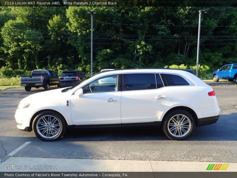 White Platinum / Charcoal Black 2019 Lincoln MKT Reserve AWD
