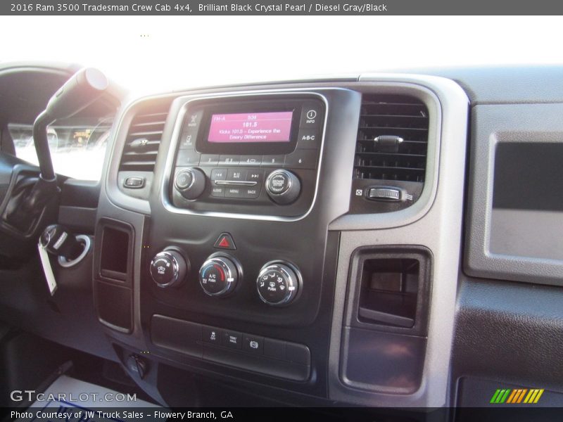 Brilliant Black Crystal Pearl / Diesel Gray/Black 2016 Ram 3500 Tradesman Crew Cab 4x4