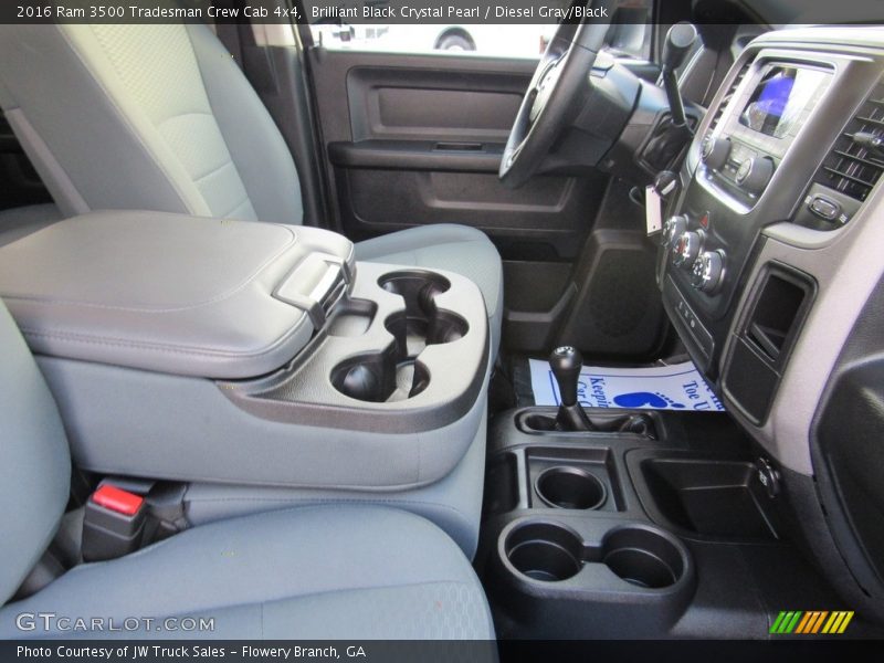 Brilliant Black Crystal Pearl / Diesel Gray/Black 2016 Ram 3500 Tradesman Crew Cab 4x4