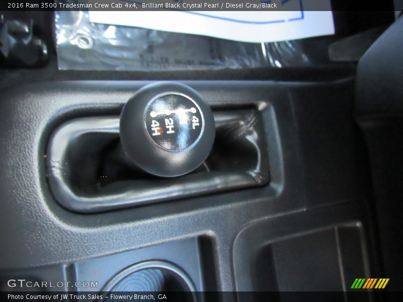 Brilliant Black Crystal Pearl / Diesel Gray/Black 2016 Ram 3500 Tradesman Crew Cab 4x4