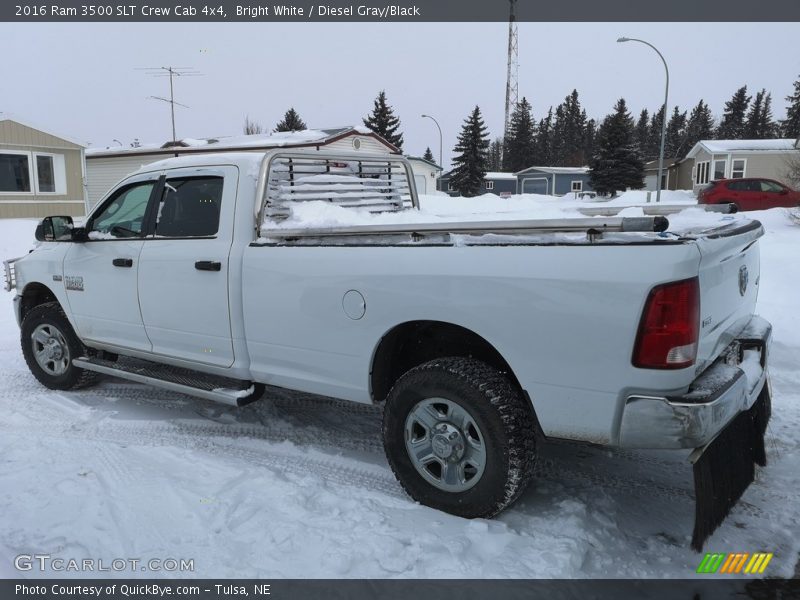 Bright White / Diesel Gray/Black 2016 Ram 3500 SLT Crew Cab 4x4