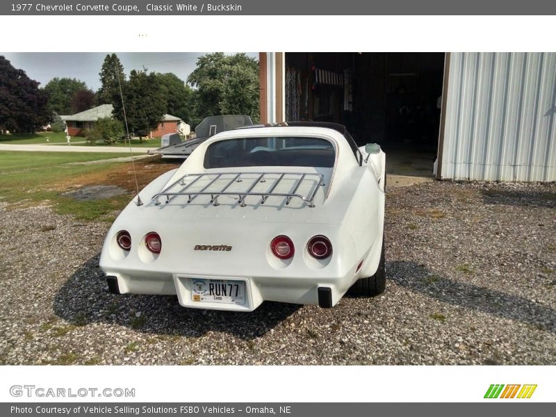 Classic White / Buckskin 1977 Chevrolet Corvette Coupe