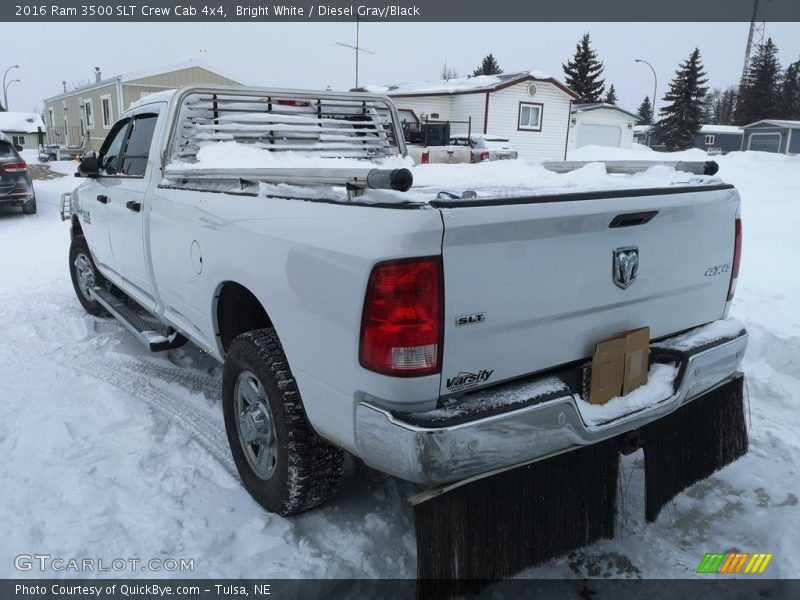 Bright White / Diesel Gray/Black 2016 Ram 3500 SLT Crew Cab 4x4