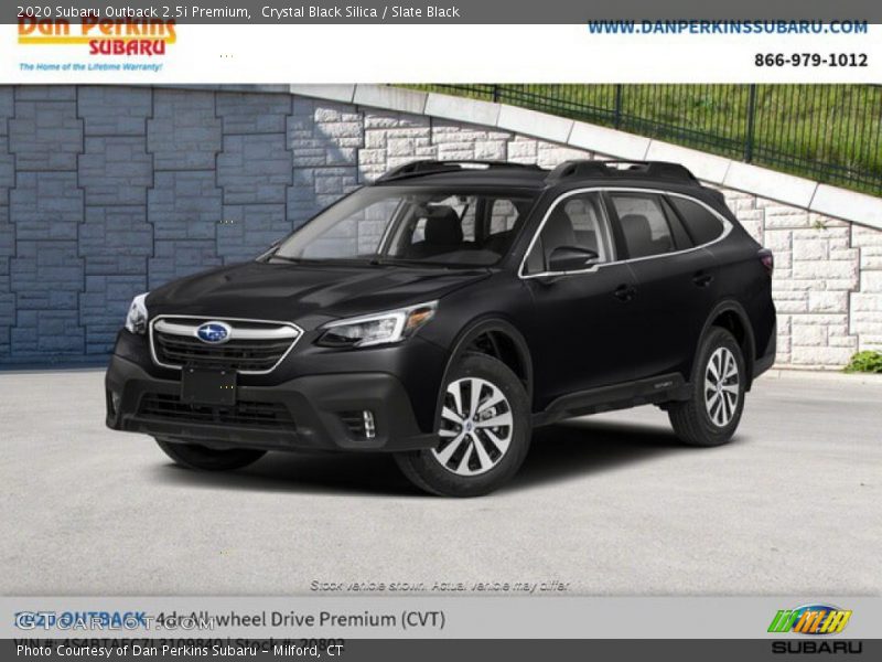 Crystal Black Silica / Slate Black 2020 Subaru Outback 2.5i Premium