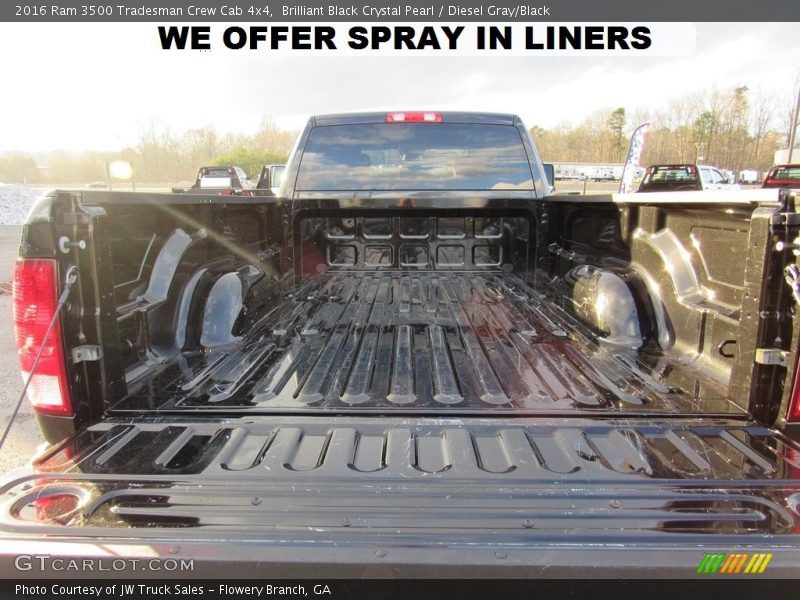 Brilliant Black Crystal Pearl / Diesel Gray/Black 2016 Ram 3500 Tradesman Crew Cab 4x4