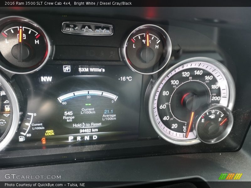  2016 3500 SLT Crew Cab 4x4 SLT Crew Cab 4x4 Gauges