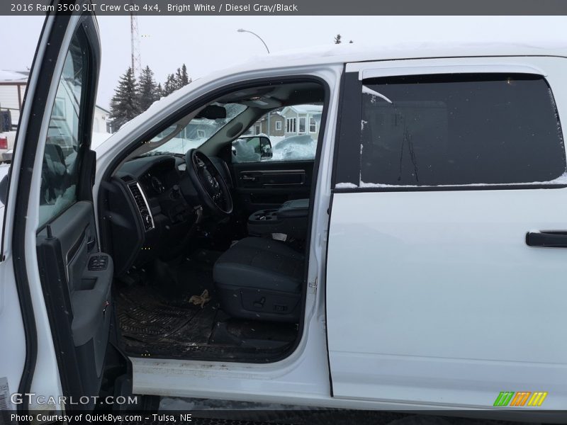 Bright White / Diesel Gray/Black 2016 Ram 3500 SLT Crew Cab 4x4