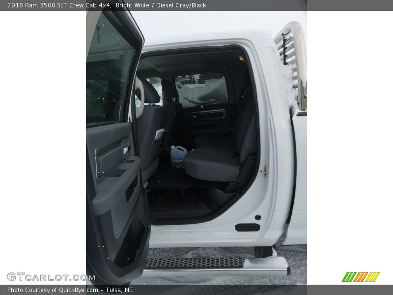 Bright White / Diesel Gray/Black 2016 Ram 3500 SLT Crew Cab 4x4