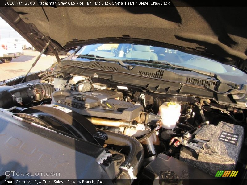 Brilliant Black Crystal Pearl / Diesel Gray/Black 2016 Ram 3500 Tradesman Crew Cab 4x4