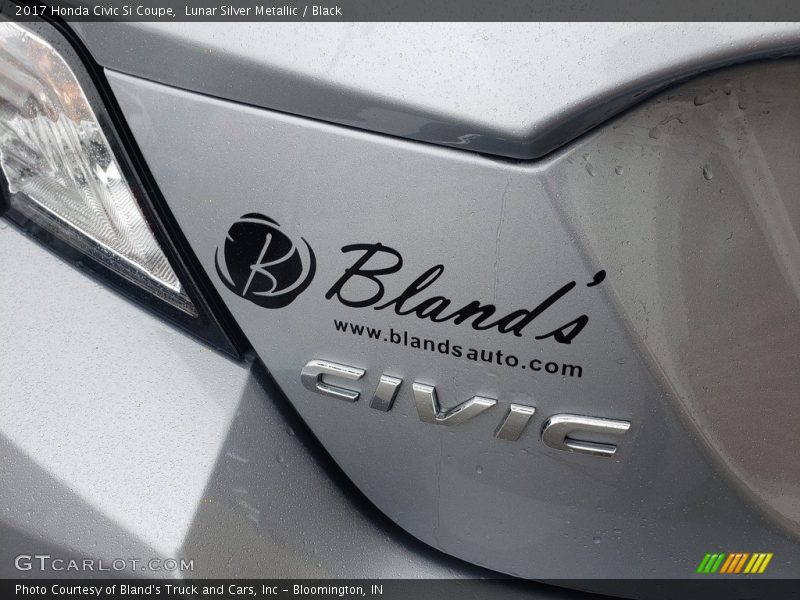 Lunar Silver Metallic / Black 2017 Honda Civic Si Coupe