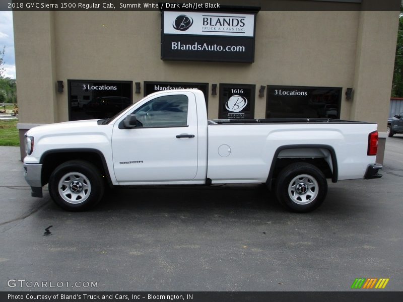 Summit White / Dark Ash/Jet Black 2018 GMC Sierra 1500 Regular Cab