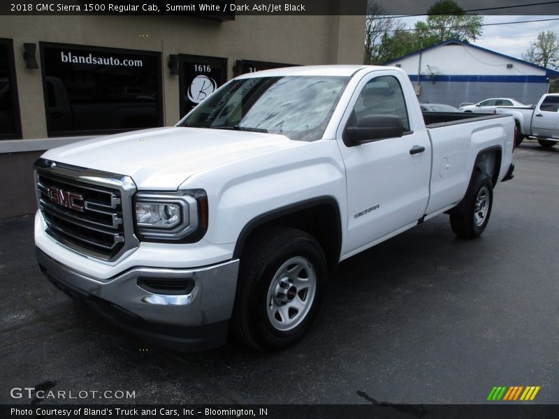 Summit White / Dark Ash/Jet Black 2018 GMC Sierra 1500 Regular Cab