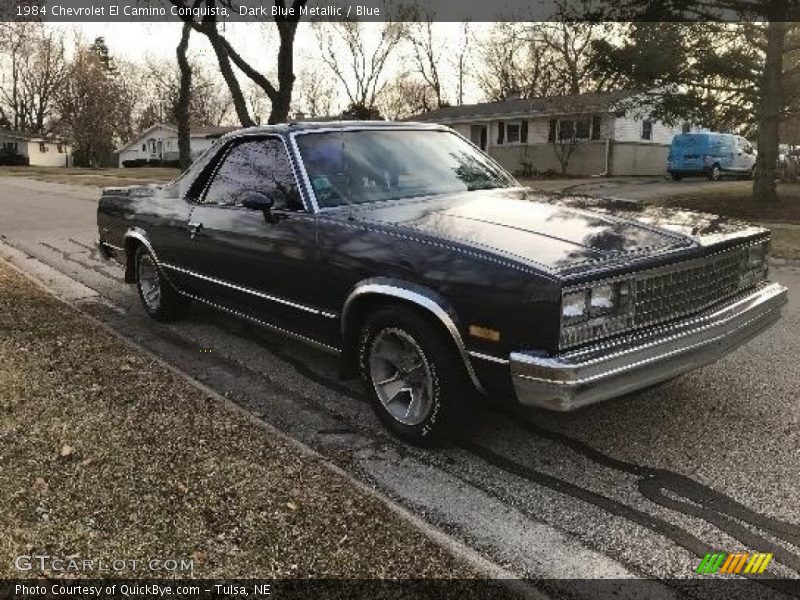  1984 El Camino Conquista Dark Blue Metallic
