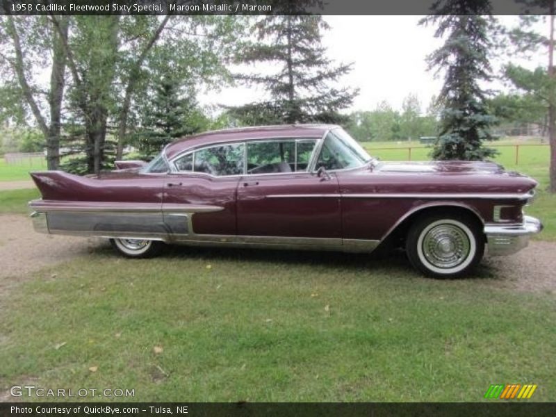  1958 Fleetwood Sixty Special Maroon Metallic