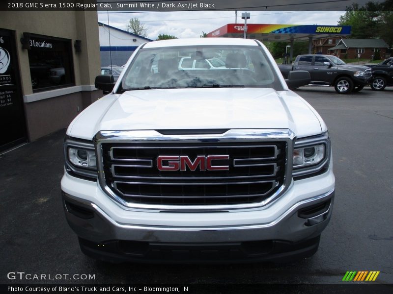Summit White / Dark Ash/Jet Black 2018 GMC Sierra 1500 Regular Cab