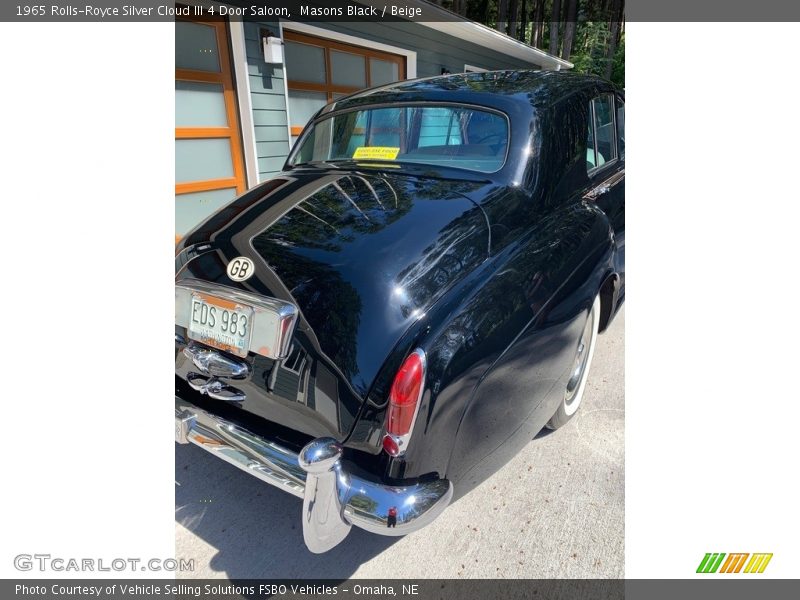 Masons Black / Beige 1965 Rolls-Royce Silver Cloud III 4 Door Saloon