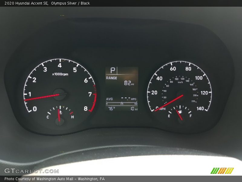 Olympus Silver / Black 2020 Hyundai Accent SE