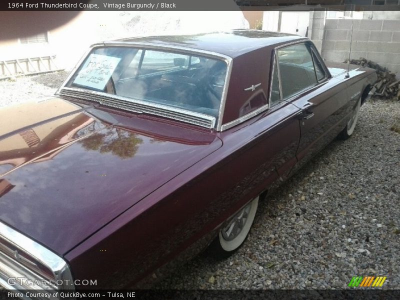 Vintage Burgundy / Black 1964 Ford Thunderbird Coupe