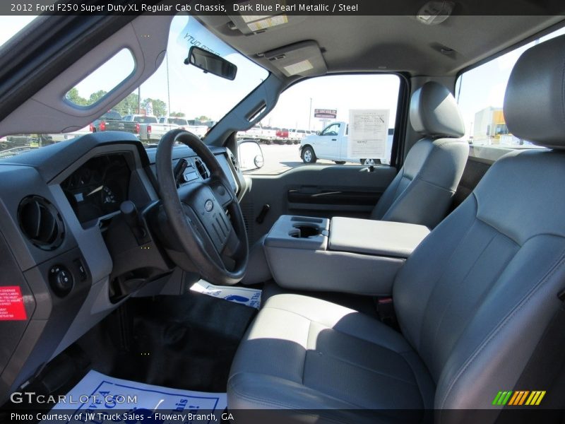 Dark Blue Pearl Metallic / Steel 2012 Ford F250 Super Duty XL Regular Cab Chassis