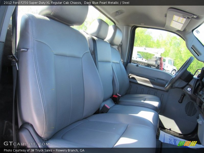 Dark Blue Pearl Metallic / Steel 2012 Ford F250 Super Duty XL Regular Cab Chassis