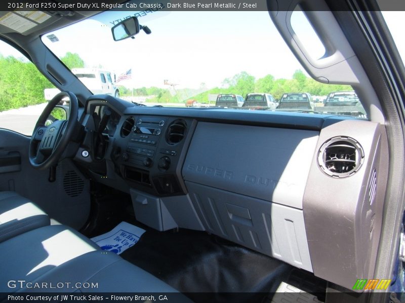 Dark Blue Pearl Metallic / Steel 2012 Ford F250 Super Duty XL Regular Cab Chassis