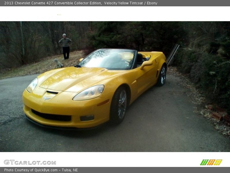 Velocity Yellow Tintcoat / Ebony 2013 Chevrolet Corvette 427 Convertible Collector Edition