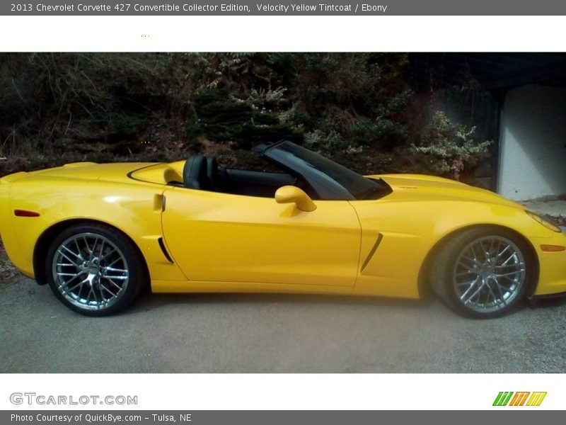 Velocity Yellow Tintcoat / Ebony 2013 Chevrolet Corvette 427 Convertible Collector Edition