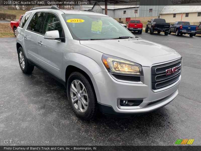 Quicksilver Metallic / Ebony 2015 GMC Acadia SLT AWD