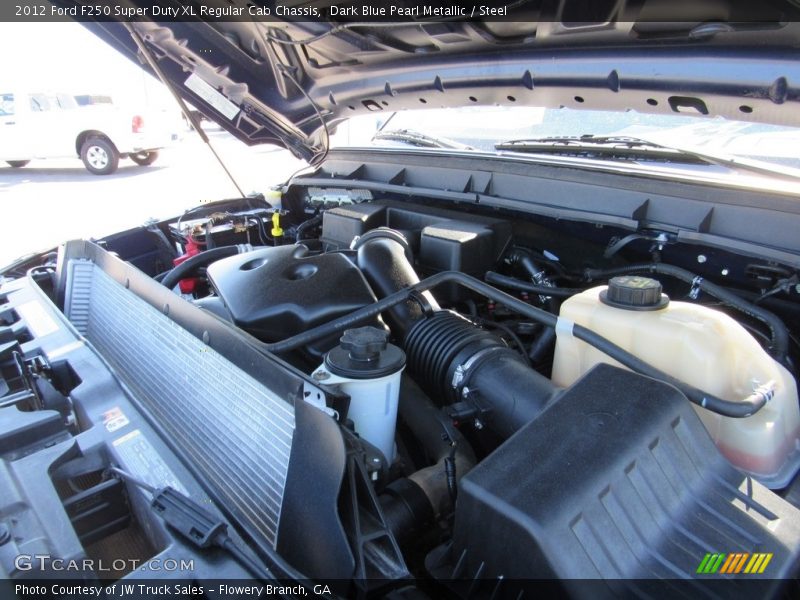 Dark Blue Pearl Metallic / Steel 2012 Ford F250 Super Duty XL Regular Cab Chassis