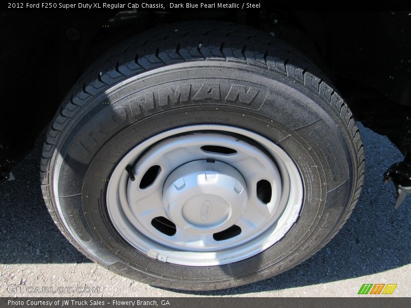 Dark Blue Pearl Metallic / Steel 2012 Ford F250 Super Duty XL Regular Cab Chassis