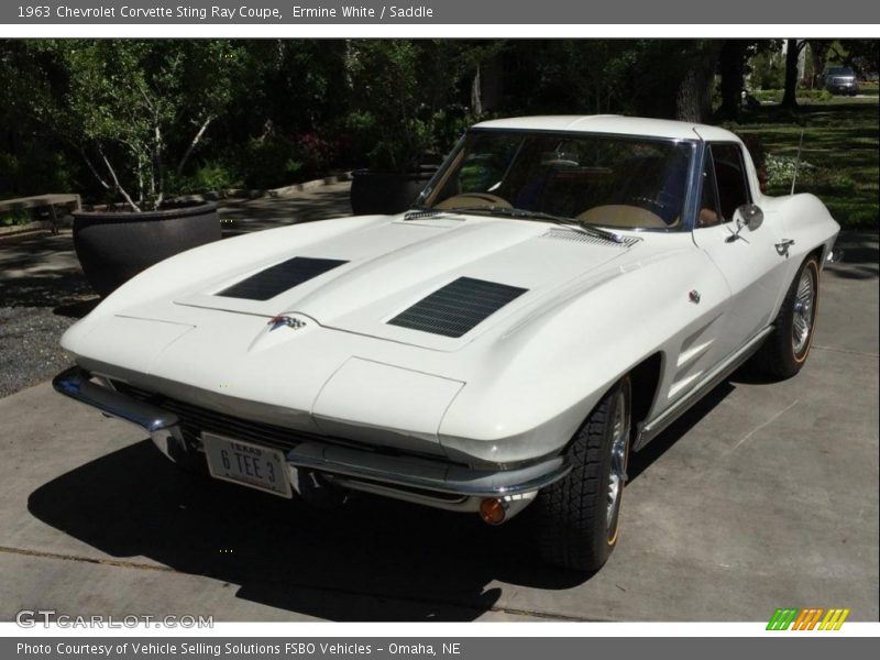 Ermine White / Saddle 1963 Chevrolet Corvette Sting Ray Coupe