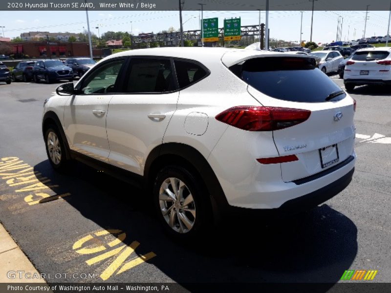 Winter White / Beige 2020 Hyundai Tucson SE AWD