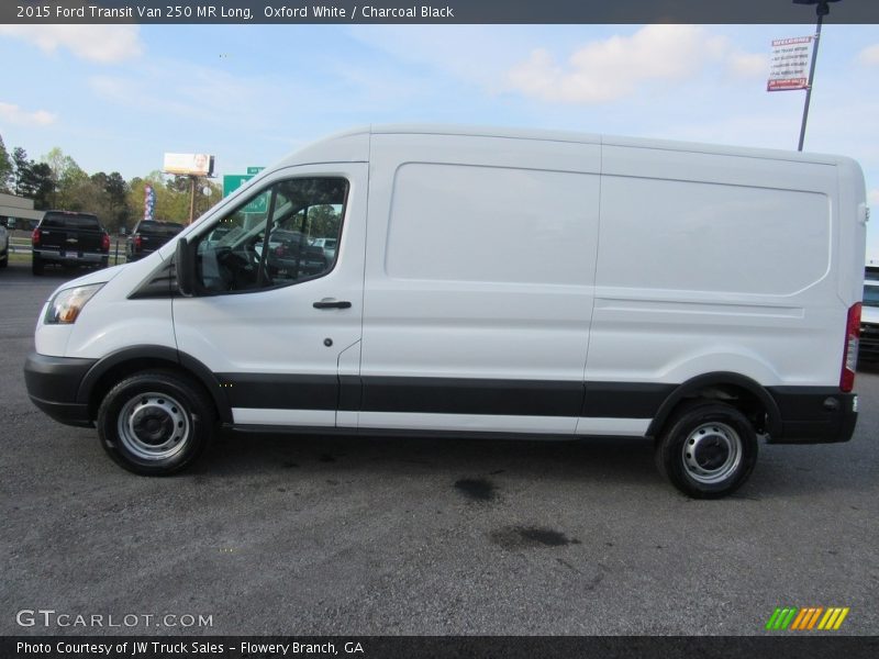 Oxford White / Charcoal Black 2015 Ford Transit Van 250 MR Long