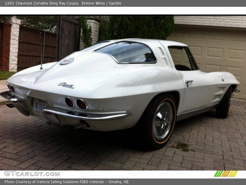 Ermine White / Saddle 1963 Chevrolet Corvette Sting Ray Coupe