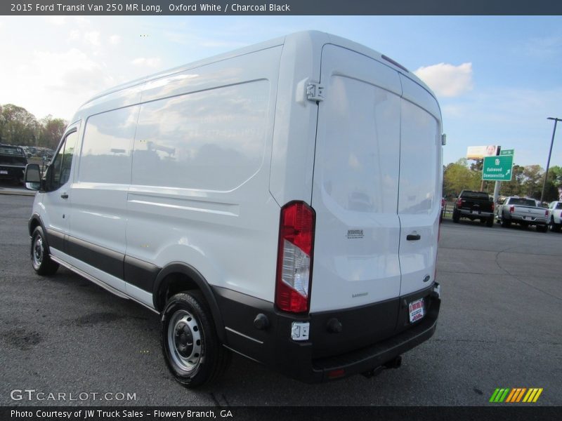 Oxford White / Charcoal Black 2015 Ford Transit Van 250 MR Long
