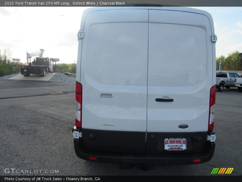 Oxford White / Charcoal Black 2015 Ford Transit Van 250 MR Long