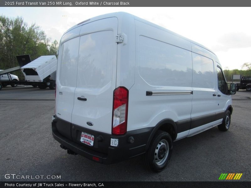 Oxford White / Charcoal Black 2015 Ford Transit Van 250 MR Long
